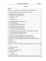 GIẢI THUẬT DI TRUYỀN HỌC  LUẬN ÁN TIẾN SỸ CÔNG NGHỆ SINH HỌC