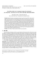 Xu hướng tiếp cận và mối quan hệ giữa giáo dục giá trị sống   giáo dục kĩ năng sống cho học sinh phổ thông