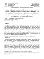 Phát triển chương trình môn Tính toán Di động và Internet (Mobile computing and Internet) theo tiếp cận