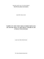 Nghiên cứu thủy phân Triglyceride trong dầu dừa để thu nhận các phân đoạn Acid béo tự do có hoạt tính sinh học