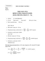 ĐỊNH LƯỢNG PARACETAMOL