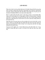 tiểu luận phân tích chi phí lợi ích phân tích và đánh giá dự án kinh doanh 