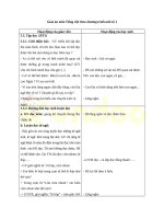 Giáo án môn tiếng việt lớp 1 theo chương trình GDPT mới 