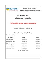 Báo cáo Công nghệ phần mềm, làm quen với Unity và làm game 2D đơn giản