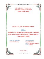 Luận văn tốt nghiệp: Nghiên cứu hệ thống nhiên liệu common rail và so sánh với các hệ thống nhiên liệu diesel khác
