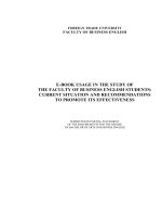 LV Thạc sỹ_Ebook usage in the study of the faculty of business english students current situation and recommendations 