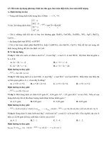 4 5  bài toán áp dụng phương trình ion thu gọn, bảo toàn điện tích, bảo toàn khối lượng 