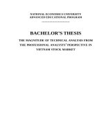 LV Thạc sỹ_The magnitude of technical analysis from the professional analysts perspective in Vietnam stock market