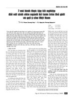 7 mô hình thực tập tốt nghiệp đối với sinh viên ngành Kế toán trên thế giới và gợi ý cho Việt Nam