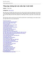 tong hop nhung bai van mau lop 4 moi nhat 