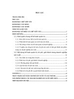 LV Thạc sỹ_hoàn thiện kế toán quản trị chi phí giá thành trong các doanh nghiệp sản xuất điều hoà trên địa bàn hà nội 