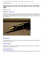 tong hop hon 10 web van mau danh cho hoc sinh tham khao 