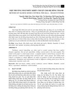 Một phương pháp điều khiển trượt cho hệ bóng thanh