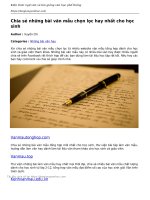 chia se nhung bai van mau chon loc hay nhat cho hoc sinh 