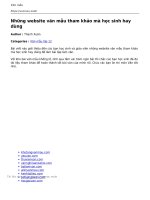 nhung website van mau tham khao ma hoc sinh hay dung 