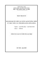 bảo đảm quyền tiếp cận nước sạch ở nông thôn từ thực tiễn các tỉnh đồng bằng sông hồng tt 