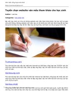 tuyen chon website van mau tham khao cho hoc sinh 