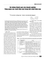 Đo lường thành quả của doanh nghiệp – Tổng quan các cách tiếp cận trong bối cảnh hiện nay