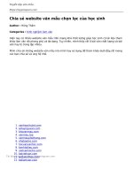 chia se website van mau chon loc cua hoc sinh 