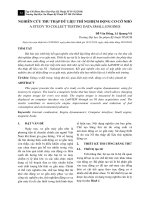 Nghiên cứu thu thập dữ liệu thí nghiệm động cơ cỡ nhỏ