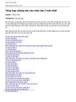 tong hop nhung bai van mau lop 2 moi nhat 