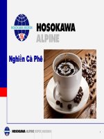 Tài liệu máy nghiền ca phê  Hosokawa Micron