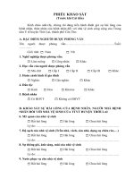 7 phụ lục phiếu khảo sát