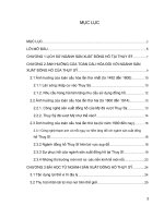 tiểu luận toàn cầu hóa kinh tế ảnh hưởng của toàn cầu hóa đối với ngành sản xuất đồng hồ tại thụy sỹ 