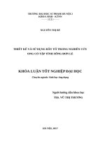 Thiết kế và sử dụng bẫy tổ trong nghiên cứu ong có tập tính sống đơn lẻ (2017) 