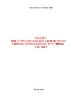 TÀI LIỆU BỒI DƯỠNG VỀ GIÁO DỤC LỊCH SỬ TRONGCHƯƠNG TRÌNH GIÁO DỤC PHỔ THÔNG CẤP THCS