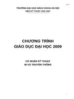 CHƯƠNG TRÌNH GIÁO DỤC ĐẠI HỌC CỬ NHÂN KỸ THUẬT IN VÀ TRUYỀN THÔNG