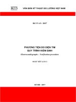 PHƯƠNG TIỆN ĐO ĐIỆN TIM QUY TRÌNH KIỂM ĐỊNH