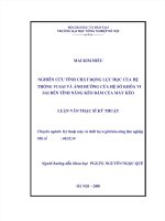 NGHIÊN CỨU TÍNH CHẤT ĐỘNG LỰC HỌC CỦA HỆ THỐNG VI SAI VÀ ẢNH HƯỞNG CỦA HỆ SỐ KHÓA VI SAI ĐẾN TÍNH NĂNG KÉO BÁM CỦA MÁY KÉO  LUẬN VĂN THẠC SỸ KỸ THUẬT NÔNG NGHIỆP