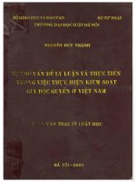Một số vấn đề lý luận và thực tiễn trong việc thực hiện kiểm soát giá độc quyền ở việt nam  