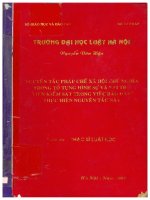 Nguyên tắc pháp chế xã hội chủ nghĩa trong tố tụng hình sự và vai trò của viện kiểm sát trong việc bảo hiểm thực hiện nguyên tắc này  