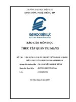 Báo cáo thực tập quản trị mạng