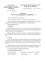 Ke hoach to chuc le khai giang va tot nghiep