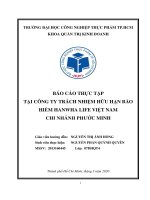 Bao cao thuc tap bao hiem nhan tho
