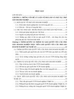 LV Thạc sỹ_thủ tục giải quyết yêu cầu phá sản doanh nghiệp và thực tiễn áp dụng tại nghệ an 