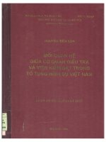 Mối quan hệ giữa cơ quan điều tra và viện kiểm sát trong tố tụng hình sự việt nam  