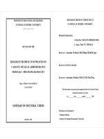 Nghiên cứu tác động của chính sách đến năng lực công chức cấp cơ sở   trường hợp thành phố hà nội tt tiếng anh 
