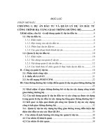 LV Thạc sỹ_hoàn thiện công tác quản lý dự án xây dựng hạ tầng giao thông đường bộ tại ban quản lý dự án công trình giao thông nghệ an 