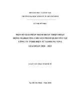 Một số giải pháp nhằm hoàn thiện hoạt động marketing cho sản phẩm qled tivi tại công ty TNHH điện tử samsung vina giai đoạn 2020 – 2023 