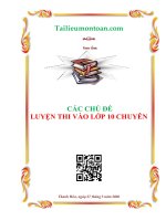 cac chu de luyen thi vao lop 10 chuy 