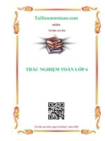 trac nghiem toan 6 
