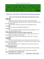 Giáo án TNXH 1_ Kết nối tri thức với cuộc sống_Tiết 31 đến 40_Phương