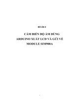 Đồ án: Cảm biến độ ẩm dùng Arduino xuất LCD