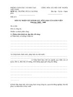 BAN TU NHAN XET DANH GIA XEP LOAI CUA GIAO VIEN 2014