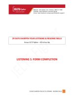DAY 1   29 days sharpen your IELTS listening reading skills   IELTS fighter