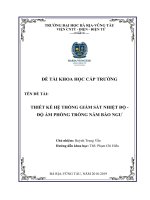 Thiết kế hệ thống giám sát nhiệt độ   độ ẩm phòng trồng nấm bào ngư 